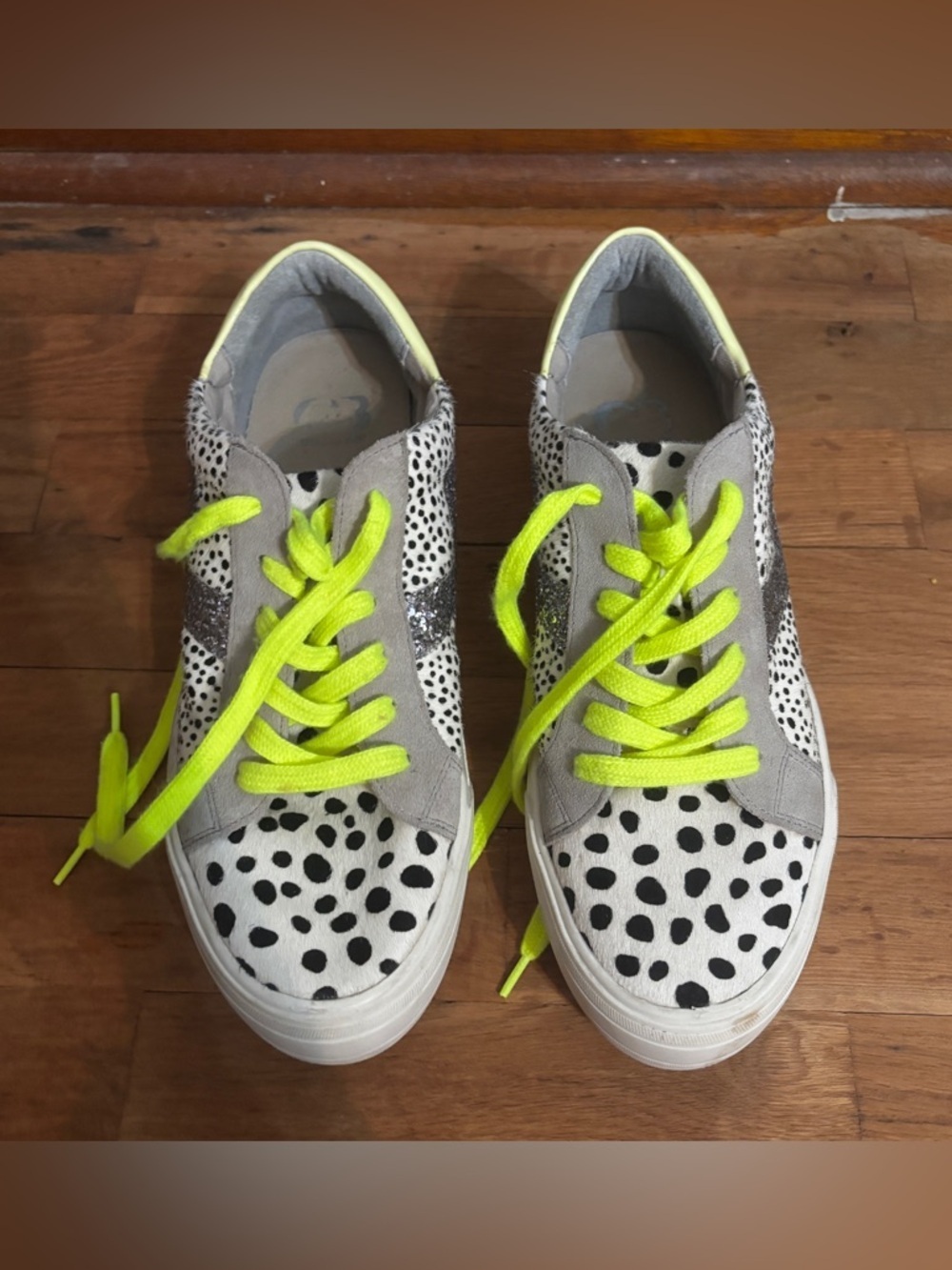 Gianni Bini animal print fashion sneakers - Picture 3 of 7
